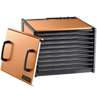 Excalibur dehydrator for jerky and biltong copper color